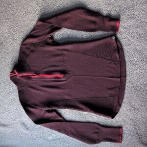 Eddie Bauer Maroon 1/2 Zip Sweater size XS